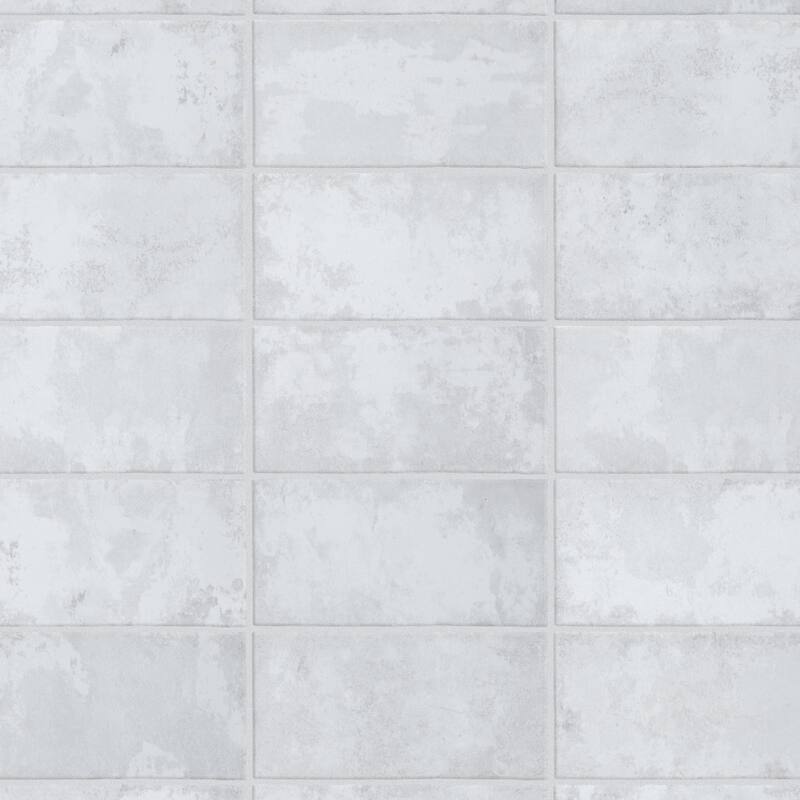 Merola Tile Biarritz White 3" x 6" Ceramic Wall Tile On Sale Bed